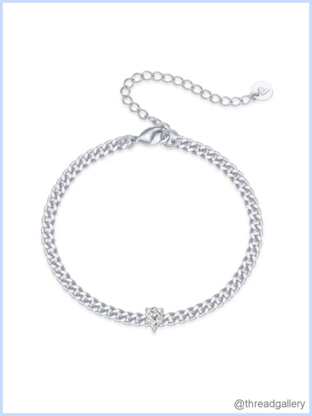 14K Gold Plated Cubic Zirconia Solitaire Bracelet for Women